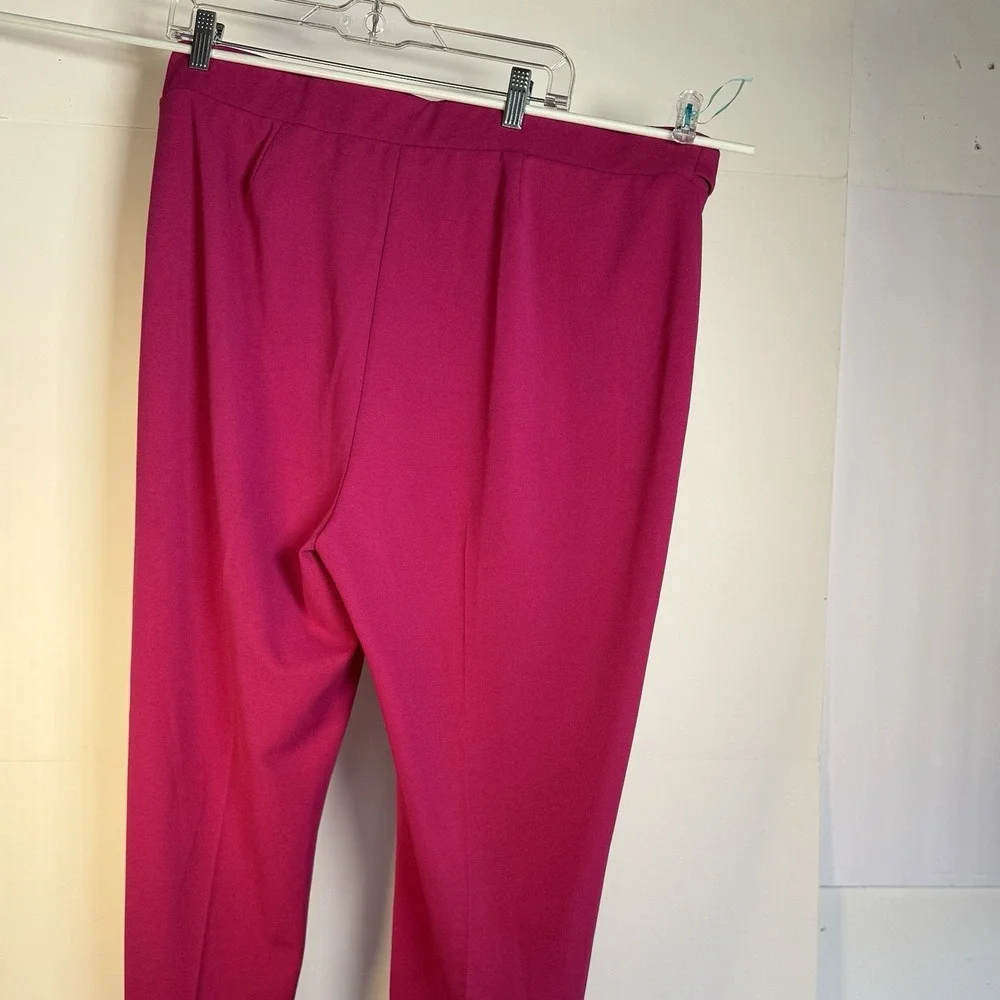 Women's size 20 W Pink Pants Gold Buttons Look Unworn New York Clothing NYCC - Picture 5 of 8